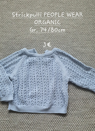 Strickpulli People Wear, Gr. 74/80cm, marque: People, état: Très bon état, taille: 12-18 mois / 80 cm, 3,00 €, 3,85 € Protection acheteurs incluse