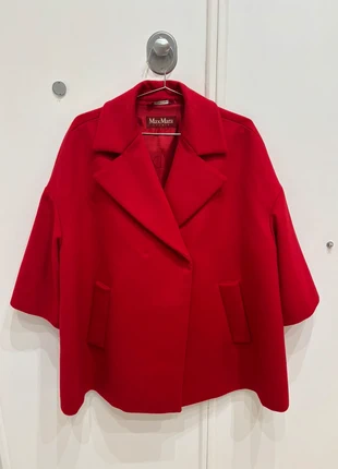 Max Mara Cappotto Caban rosso in lana, brand: Max Mara, condizioni: Nuovo senza cartellino, taglia: L / IT 44 / EU 40, €250.00, €263.20 include la Protezione acquisti
