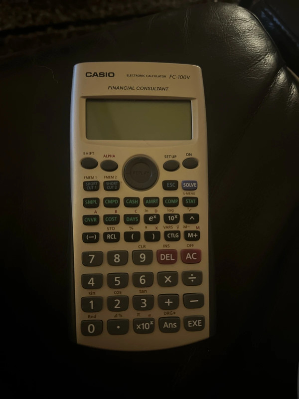 Calculatrice Casio FC-100V financial consultant 1