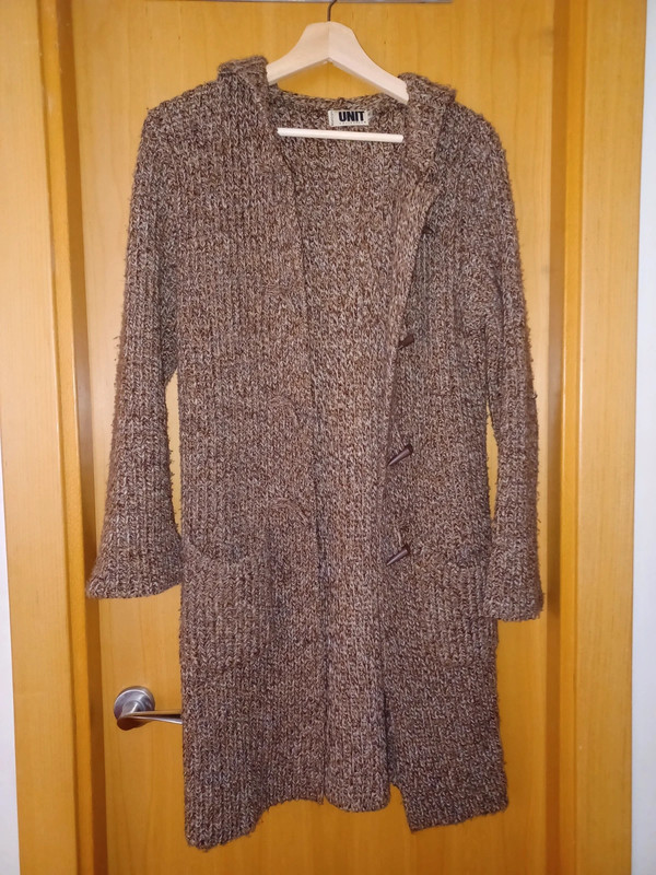 de lana mujer, color marrón, talla mediana, Corte inglés -