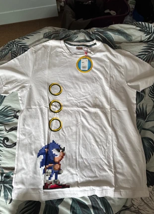 T-shirt Sonic, taille L, marke: Sega, zustand: Neu, mit Etikett, größe: L, 10,00 €, 11,20 € inklusive Vinted-Käuferschutz