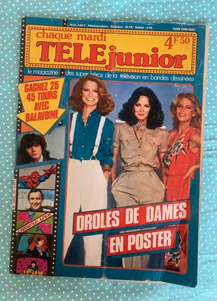 Télé Junior - Numéro 22 - Mars 1981 - Avec poster Drôles de Dames, marque: télé junior, état: Bon état, 12,00 €, 13,30 € Protection acheteurs (Pro) incluse