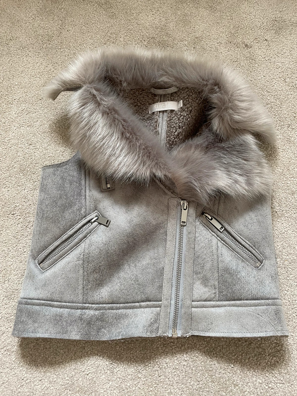 Mint velvet 2025 faux fur gilet