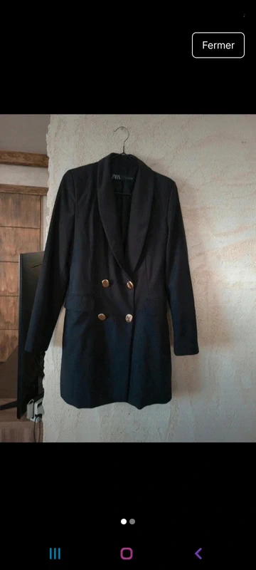 Blazer long noir - photo numéro 2