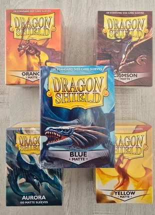 Lot de 5 paquets de 100 sleeves Dragon Shield, marke: dragon shield, zustand: Sehr gut, 43,50 €, 46,38 € beinhaltet Vinted-Käuferschutz Pro