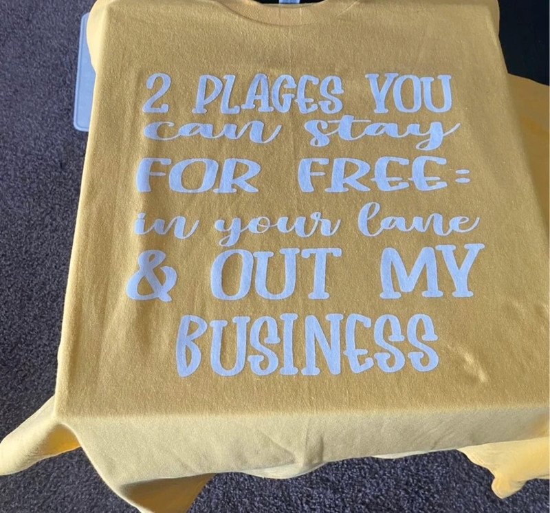 2 places you can go handmade tshirt