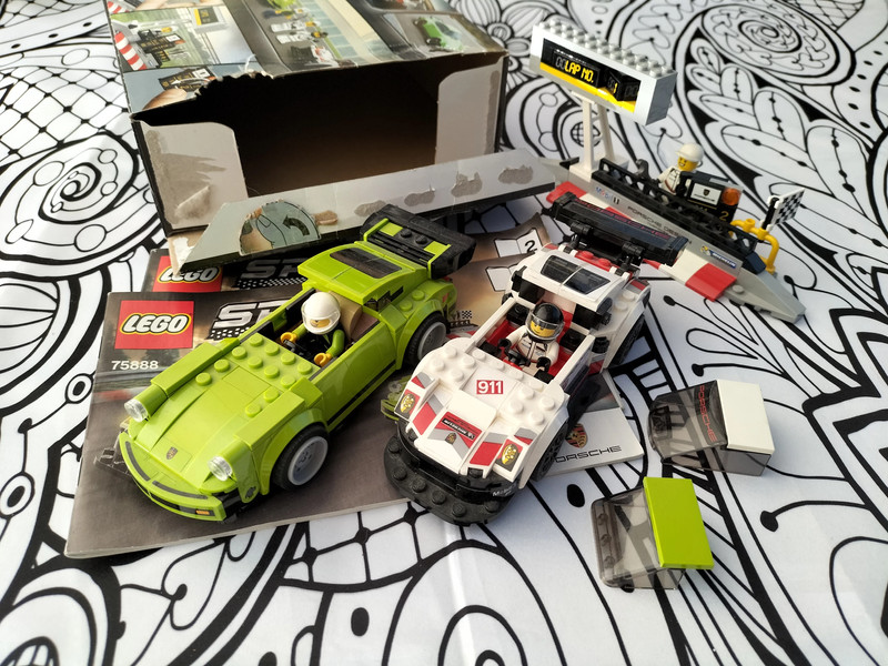LEGO Speed Champions Porsche 911 RSR and 911 Turbo 3 Set 75888 - US