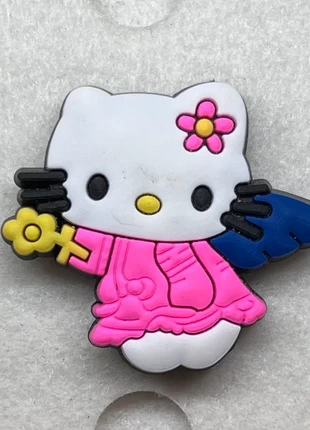 Jibbitz bedel voor Crocs schoenen klompen - Sanrio Hello Kitty, staat: Heel goed, € 1,00, € 1,75 inclusief Kopersbescherming