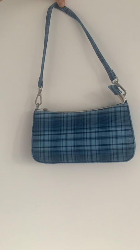 blau karierte baguette bag von brandy meville Vinted