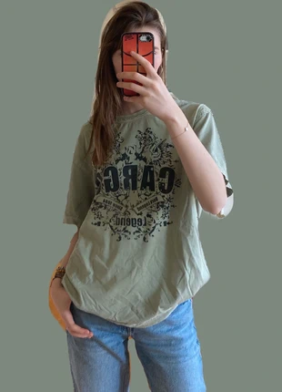 T-shirt imprimé kaki Cargo, marque: Cargo, état: Très bon état, taille: XL / 42 / 14, 16,00 €, 17,50 € Protection acheteurs incluse