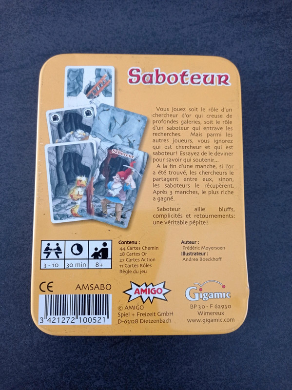 Acheter Saboteur - Amigo - Jeux de société - Le Passe Temps