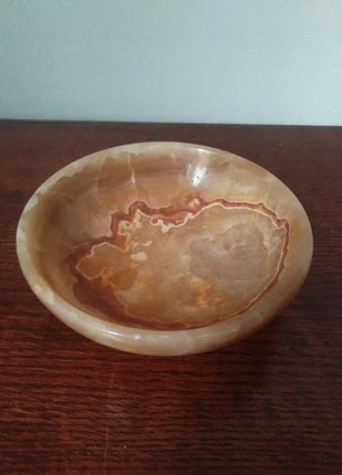 Coupe en onyx naturelle polie – vide-poches ou cendrier vintage, merk: sans marque, staat: Heel goed, € 10,00, € 11,20 inclusief Kopersbescherming