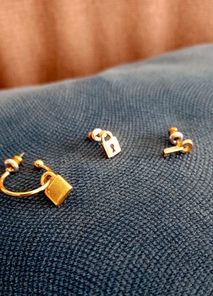 Boucles d oreilles mini créoles cadenas & clé , merk: Boutique Parisienne, staat: Nieuw zonder prijskaartje, € 4,00, € 4,90 inclusief Kopersbescherming