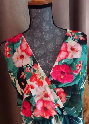 Robe maxi/longue - Taille L/XL - Motif jungle, marque: Italy Moda, état: Très bon état, taille: XL / 42 / 14, 10,00 €, 11,20 € Protection acheteurs incluse