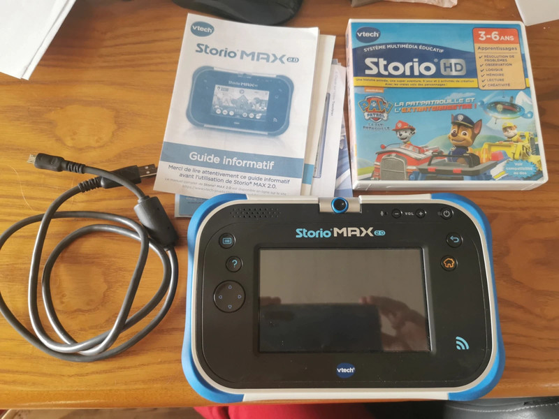 Storio Max 2.0 bleu avec jeu Pat'patrouille