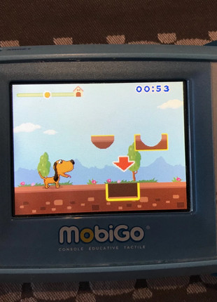 Housse pochette sacoche VTECH bleue de rangement console de jeux portable  MOBIGO