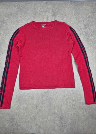 Pull Tommy Hilfiger Y2K femme rouge 100% coton - Taille S, brand: Tommy Hilfiger, condition: Good, size: S / 36 / 8, €15.00, €16.45 includes Buyer Protection