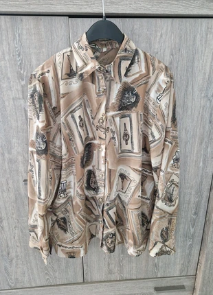 Retroblouse met lange mouwen, marque: onbekend, état: Très bon état, taille: XXL / 44 / 16, 4,10 €, 5,01 € Protection acheteurs incluse