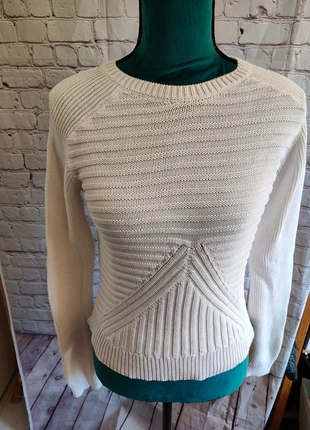 Pull Zara Knit – Taille M – Élégance Minimaliste en Coton Blanc, brand: Zara Knit, condizioni: Ottime, taglia: M / IT 42 / EU 38, €8.00, €9.10 include la Protezione acquisti Pro