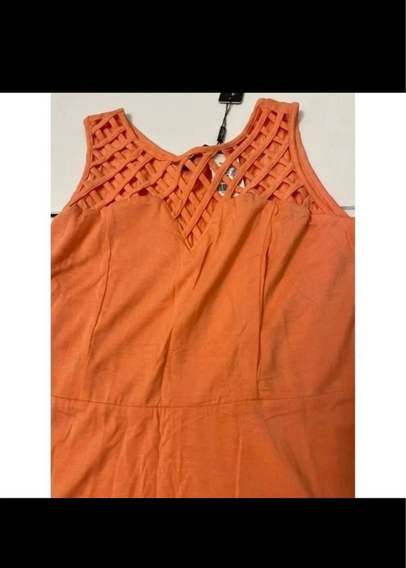 Neesha Size Sm - Med Casual Dress color coral 4