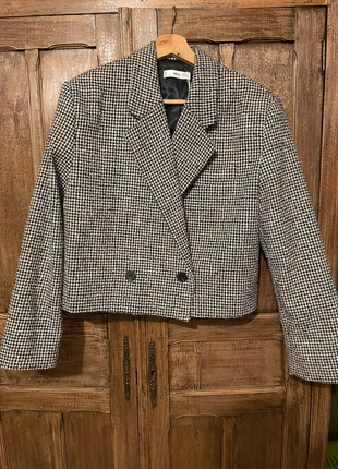 Blazer Crop pied de poule, marca: Mango, estado: Muy bueno, tamaño: M / 38 / 10, 20,00 €, 21,70 € Protección al comprador incluida