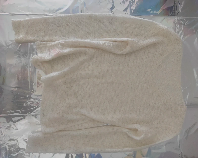 Pull crochet beige - photo numéro 6