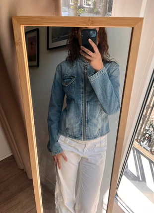 Vintage Wrangler y2k denim jack, merk: Wrangler, staat: Heel goed, maat: M / 38 / 10, € 20,00, € 21,70 inclusief Kopersbescherming