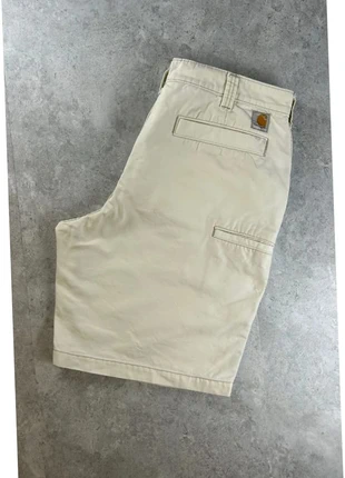 S123. Short en jean Blanc/crème Carhartt Wip Workwear single knee | Très bon état | w36 fr46, marke: Carhartt, zustand: Sehr gut, größe: W36 | DE 52, 25,58 €, 27,56 € beinhaltet Vinted-Käuferschutz Pro