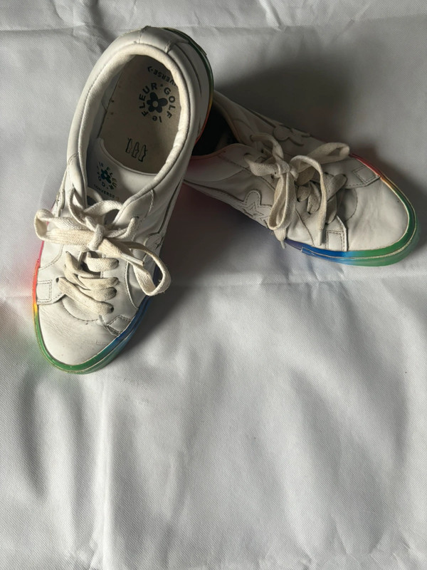 Basket converse x golf le fleur blanche semelle multicolore Vinted