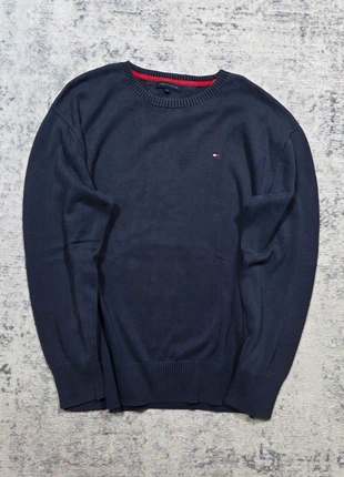👕 pull tommy hilfiger homme bleu marine coton logo brodé taille l, marke: Tommy Hilfiger, zustand: Sehr gut, größe: L, 24,99 €, 26,94 € beinhaltet Vinted-Käuferschutz Pro