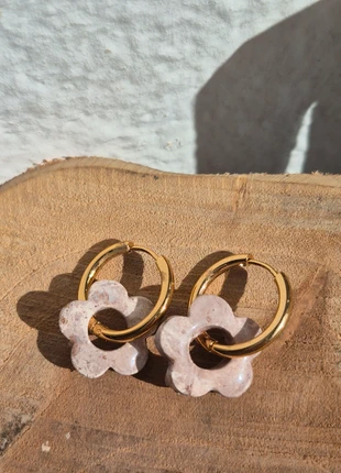 ##boucles d'oreilles #fleurs #acier inoxydable #femme #vinted #pampilles #doré #marron #automne, marke: Fait Main, zustand: Neu, mit Etikett, 6,00 €, 7,00 € inklusive Vinted-Käuferschutz