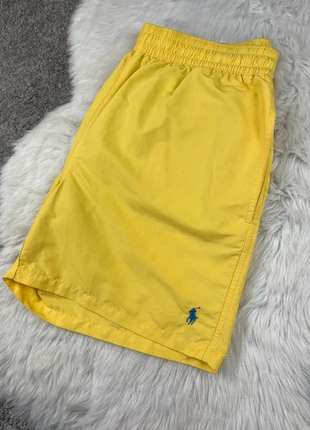 Short de Bain Ralph Lauren Jaune Logo Brodé Bleu, marque: Ralph Lauren, état: Très bon état, taille: XL, 32,00 €, 34,30 € Protection acheteurs (Pro) incluse