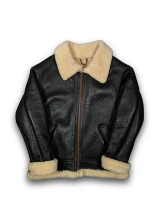 Vintage MacDouglas Shearling Leather B3 Flight Jacket - XL - Very Good Condition, merk: Vintage Dressing, staat: Heel goed, maat: L, € 149,00, € 157,15 inclusief Kopersbescherming Pro