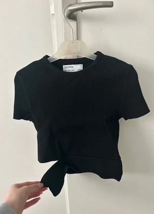 Top court noir à petite fente, brand: Bershka, condition: Very good, size: S / 36 / 8, €1.99, €2.79 includes Buyer Protection