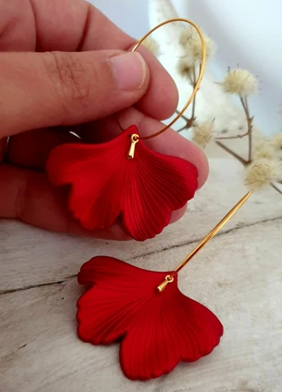 Créoles dorées avec feuilles de ginkgo, estado: Muy bueno, 6,00 €, 7,00 € Protección al comprador Pro incluida