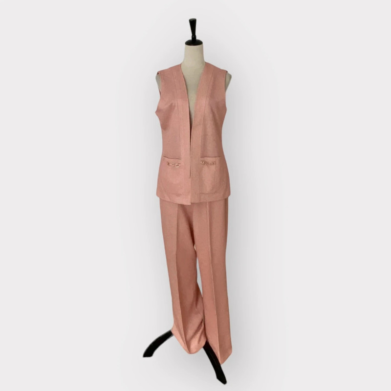 Sir Julian Vintage Vest Pants Set Pink 1