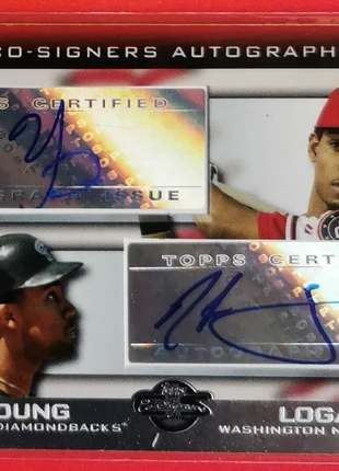 2007 Topps Co Signers Chris Young / Nook Logan - Baseball, marca: Topps, estado: Novo sem etiquetas, €10.00, €11.20 inclui Proteção do Comprador