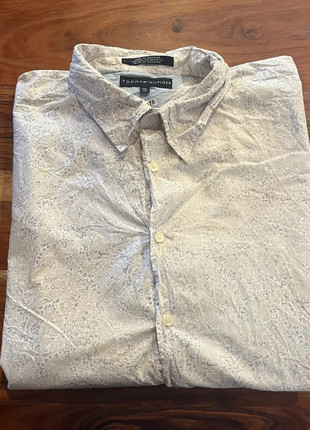 Chemisette Tommy Hilfiger Manche Courte a Motifs Fleur Haiwaienne Blanc Gris Homme Ete Vintage XXL, marque: Tommy Hilfiger, état: Très bon état, taille: XXL, 13,40 €, 14,77 € Protection acheteurs (Pro) incluse