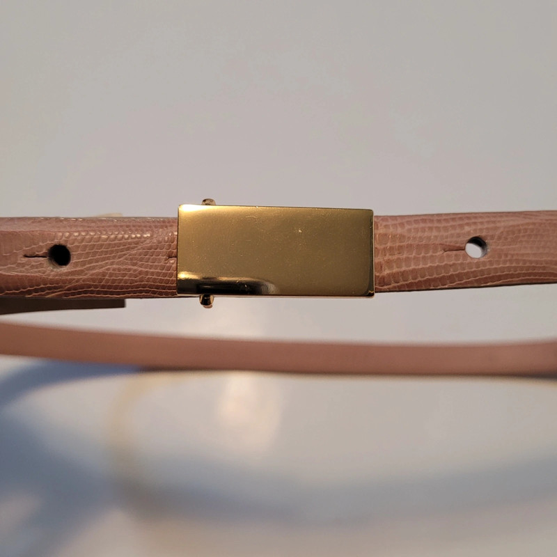 Pink genuine leather belt 1