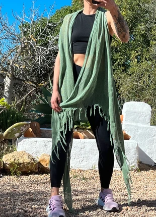 Chaleco verde boho, marca: Local, estado: Bueno, 10,00 €, 11,20 € Protección al comprador incluida