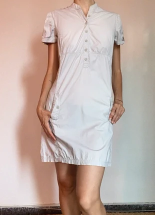 Light gray vintage cotton basic dress MNG, marque: Mango, état: Très bon état, taille: M / 38 / 10, 5,00 €, 5,95 € Protection acheteurs incluse