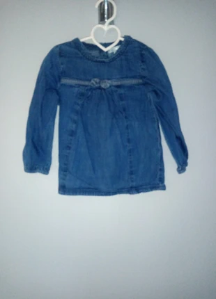 Blouse en jean fille, marca: Mes Petits Cailloux, estado: Muy bueno, tamaño: 24-36 meses / 92 cm, 1,50 €, 2,28 € Protección al comprador incluida