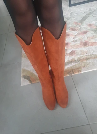 Bottes camel tendance, marca: Promod, estado: Muito bom, tamanho: 38, €35.00, €37.45 inclui Proteção do Comprador