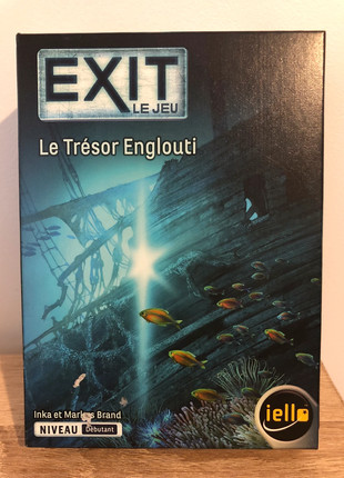Jeu d'escape game Iello Exit Le trésor englouti Niveau Débutant - Jeu d'escape  game - Achat & prix