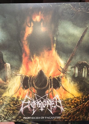 Enthroned Prophecies of Pagan Fire vinyl, condition: Good, £12.00, £13.30 includes Buyer Protection