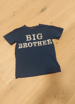 Tshirt big brother großer Bruder carter's 4t 98 104 blau silber, merk: Carter's, staat: Heel goed, maat: 4 jaar / 104 cm, € 2,50, € 3,33 inclusief Kopersbescherming