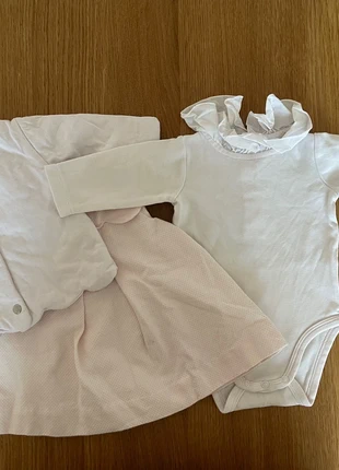 Ensemble Jacadi robe body et gilet rose pale 3 mois, brand: Jacadi, condizioni: Ottime, taglia: 1-3 mesi / 56 cm, €40.00, €42.70 include la Protezione acquisti