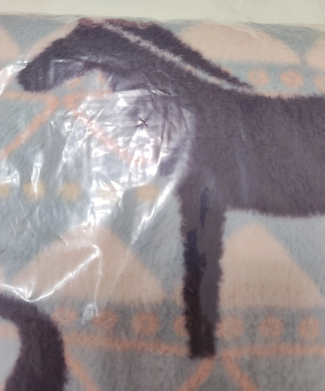 Sherpa Horse Print Blanket 5