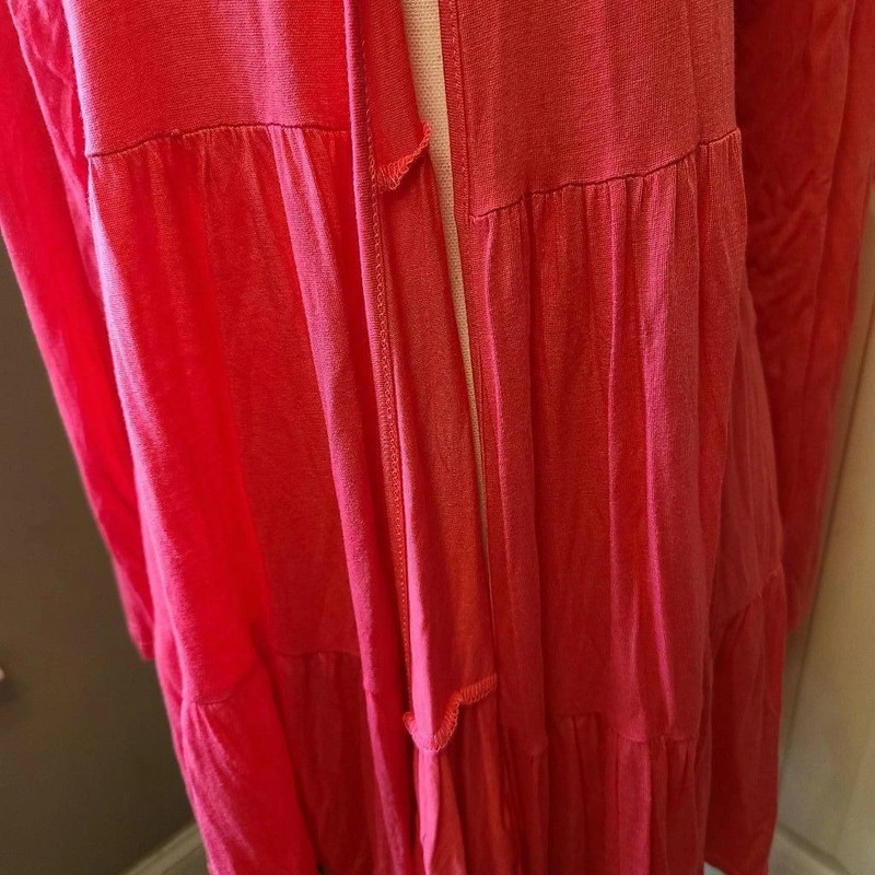 Realize Pink Tiered Long Sleeve cardigan Size XL 2