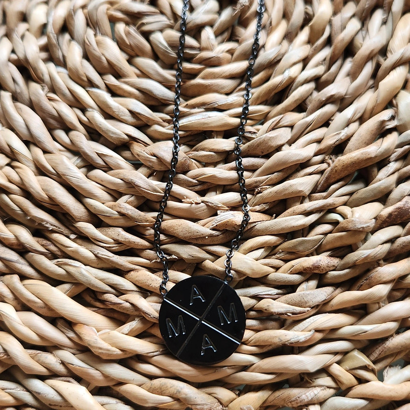 Tiny Trucker Co. Mama Necklace - BLACK 2